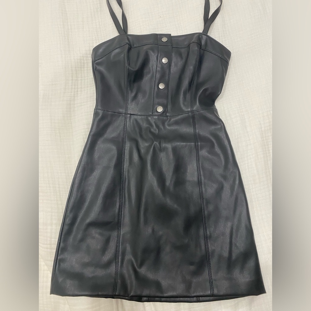 BB Dakota pleather mini dress